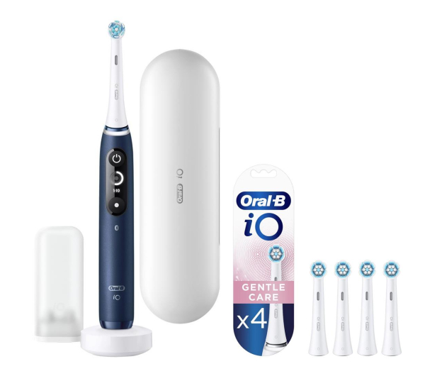 Oral-B Szczoteczka iO 7 Sapphire Blue + 4 szt. końcówki iO Sens EB4 - 1307208 - zdjęcie
